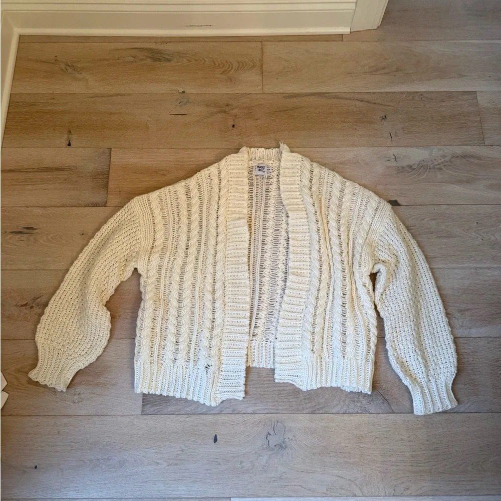 Princess Polly Cable Cardigan Cream / Size S/M - Picture 4 of 6